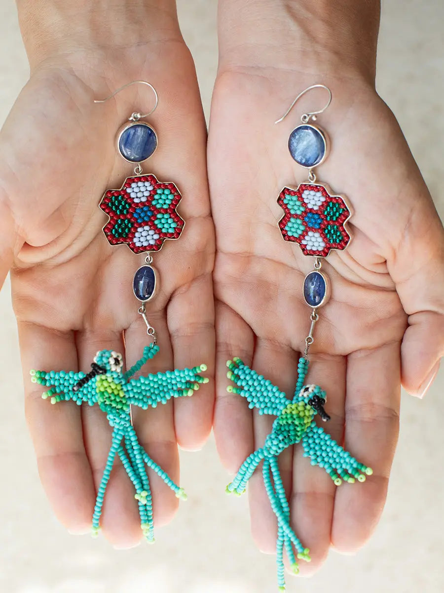 Colibrí Bunga Agate Earrings Earth Wisdom Collection Earrings