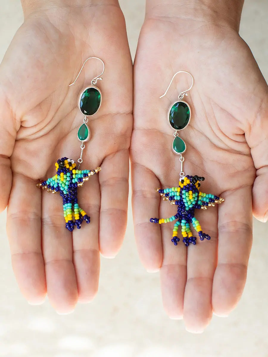 Colibrí Cantik Emerald Earrings Earth Wisdom Collection Earrings