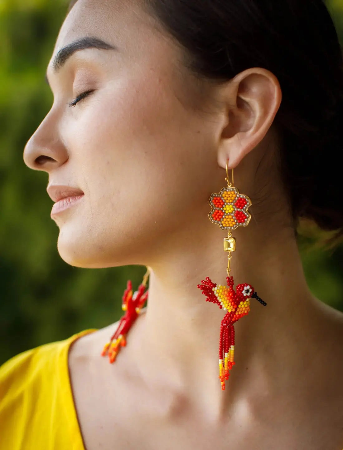Colibrí Bunga Earrings Earth Wisdom Collection