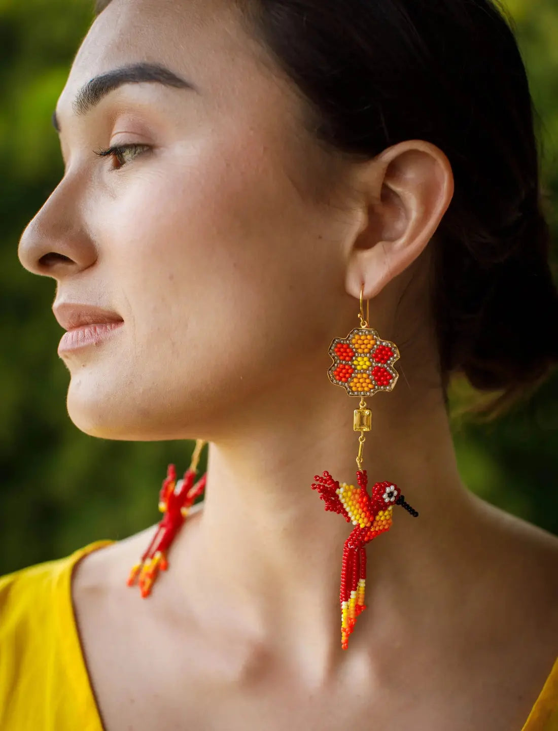 Colibrí Bunga Earrings Earth Wisdom Collection