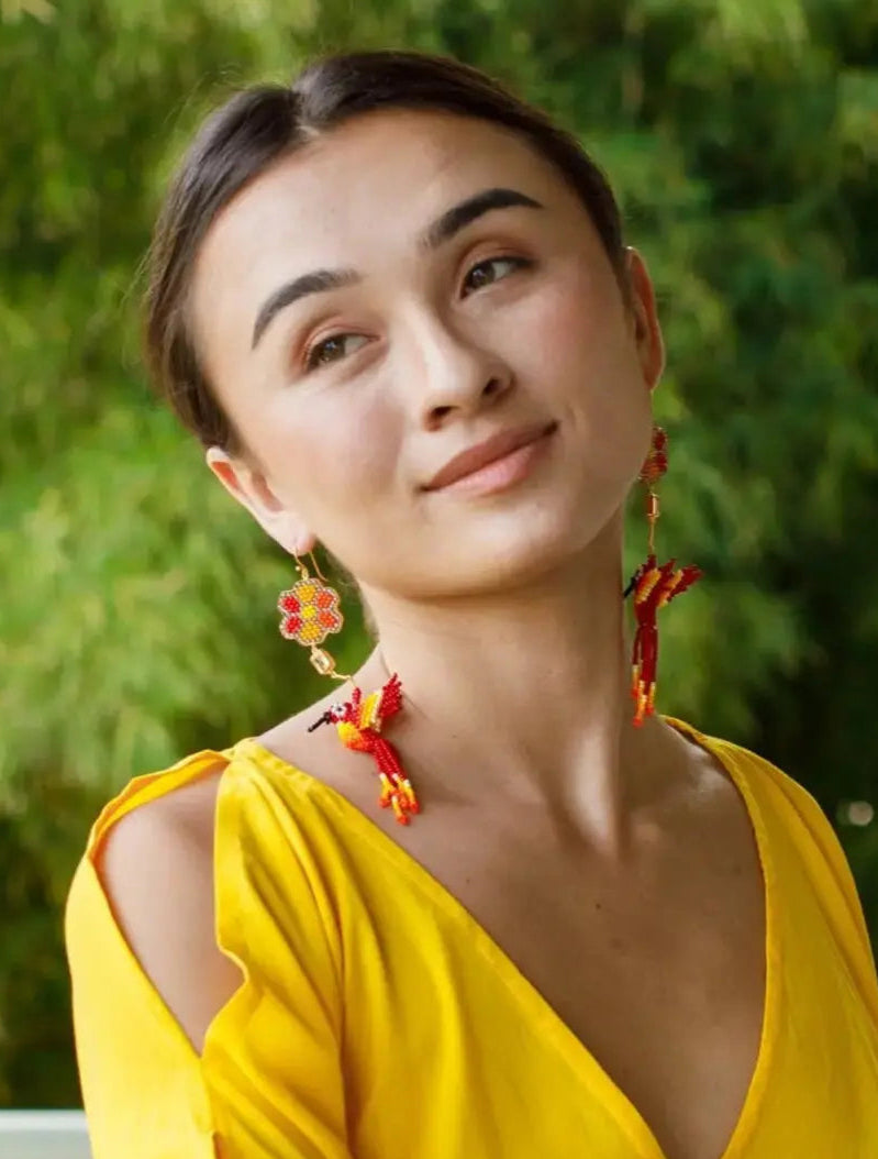 Colibrí Bunga Earrings Earth Wisdom Collection