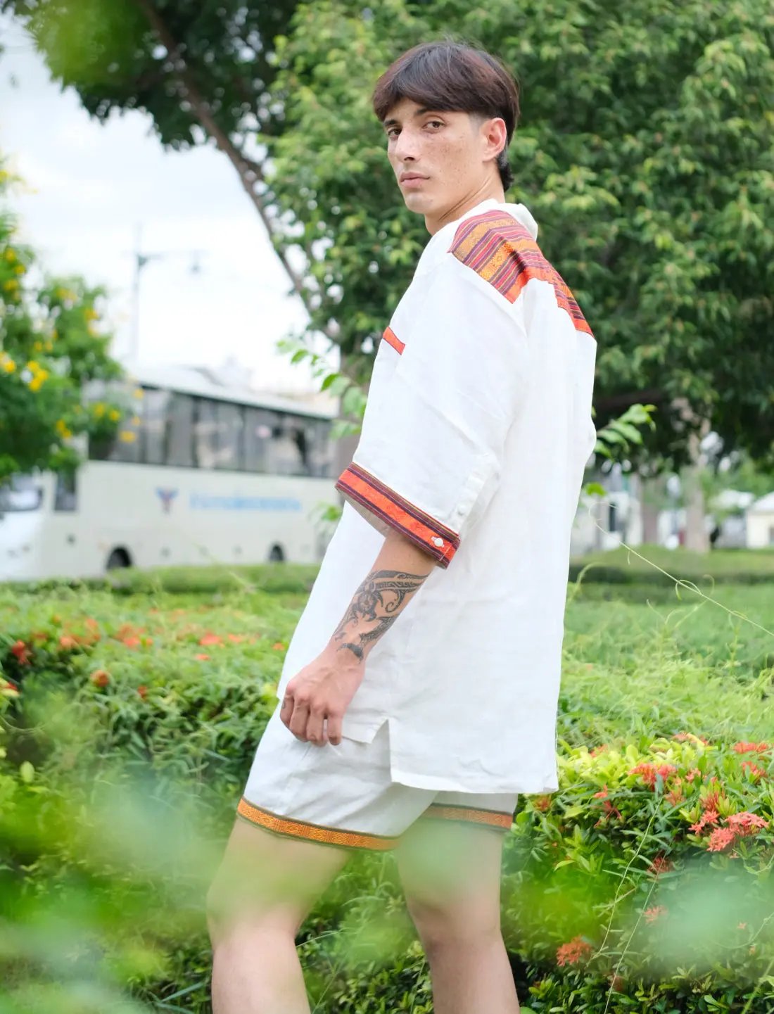 Earth Guardian Short Sleeved Button Down Shirt Earth Wisdom Collection