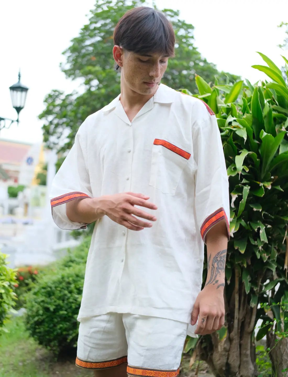 Earth Guardian Short Sleeved Button Down Shirt Earth Wisdom Collection