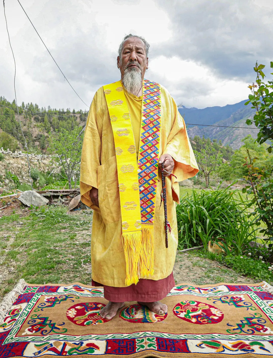 Eternal Knot Linen Kimono Earth Wisdom Collection