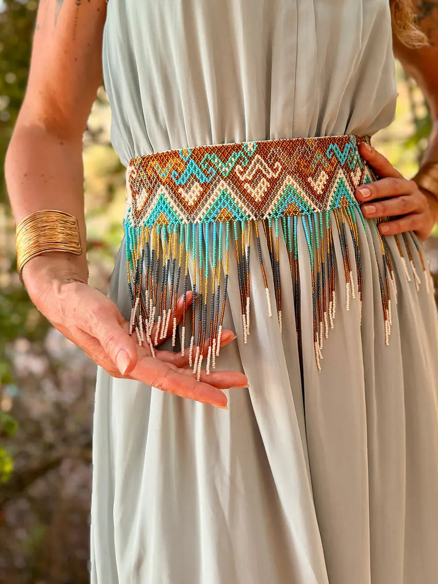 Lunita Beaded Belt Earth Wisdom Collection Belt