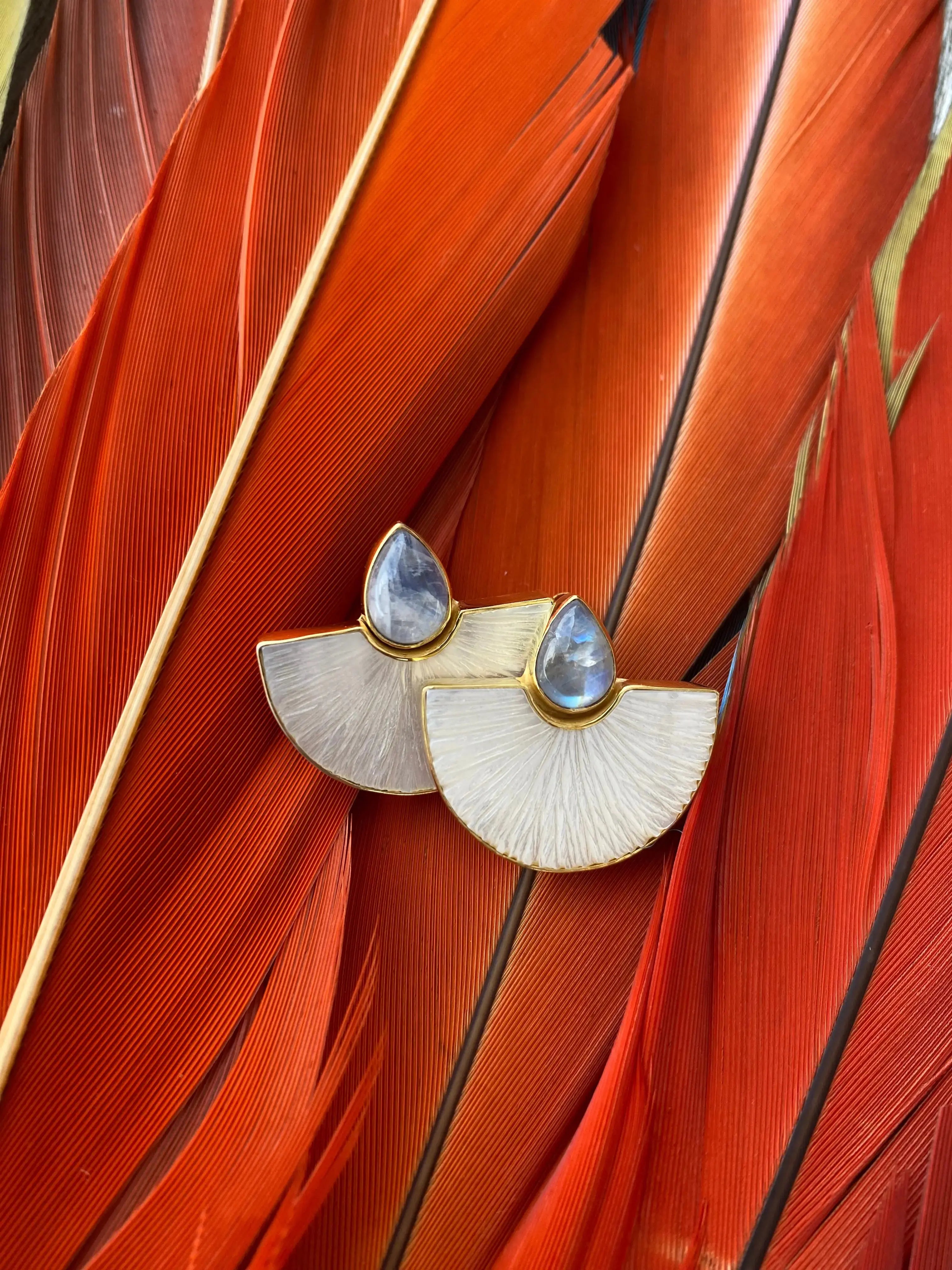 Drop of Moon Earrings Earth Wisdom Collection Earrings