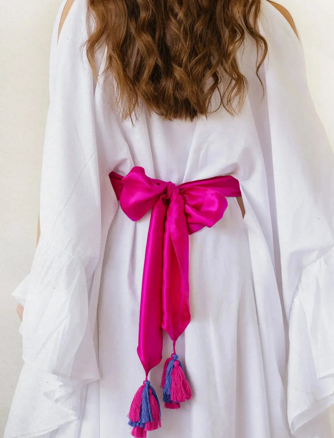 Interlinked Spirit Pink Silk Belt Earth Wisdom Collection