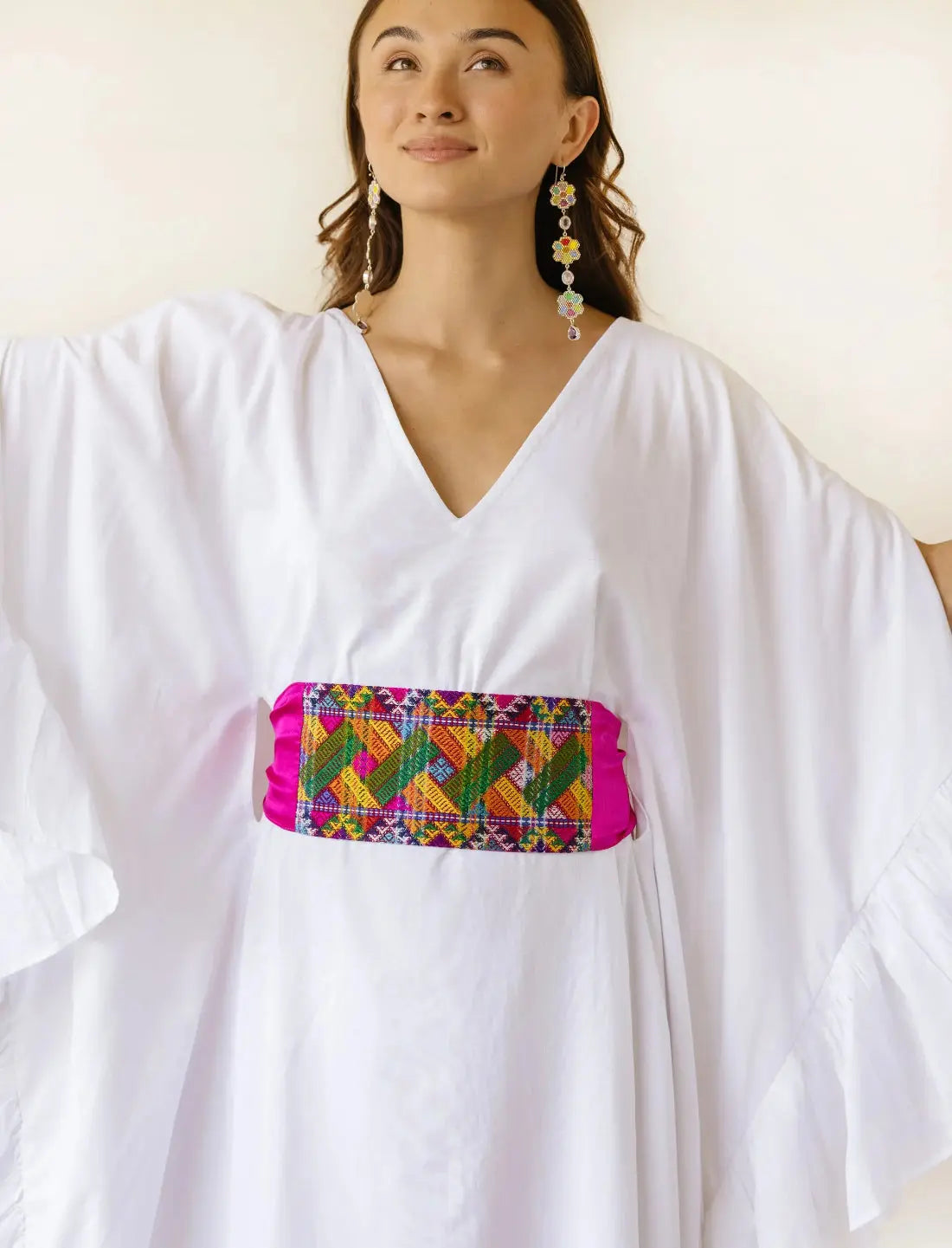 Interlinked Spirit Pink Silk Belt Earth Wisdom Collection