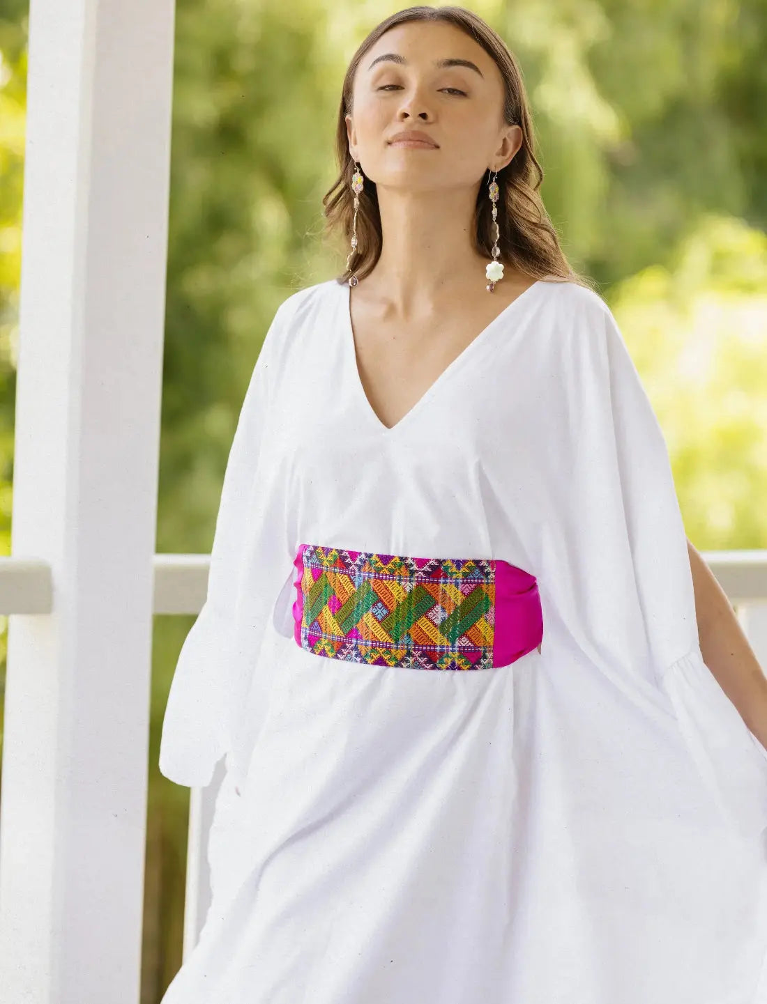 Interlinked Spirit Pink Silk Belt Earth Wisdom Collection