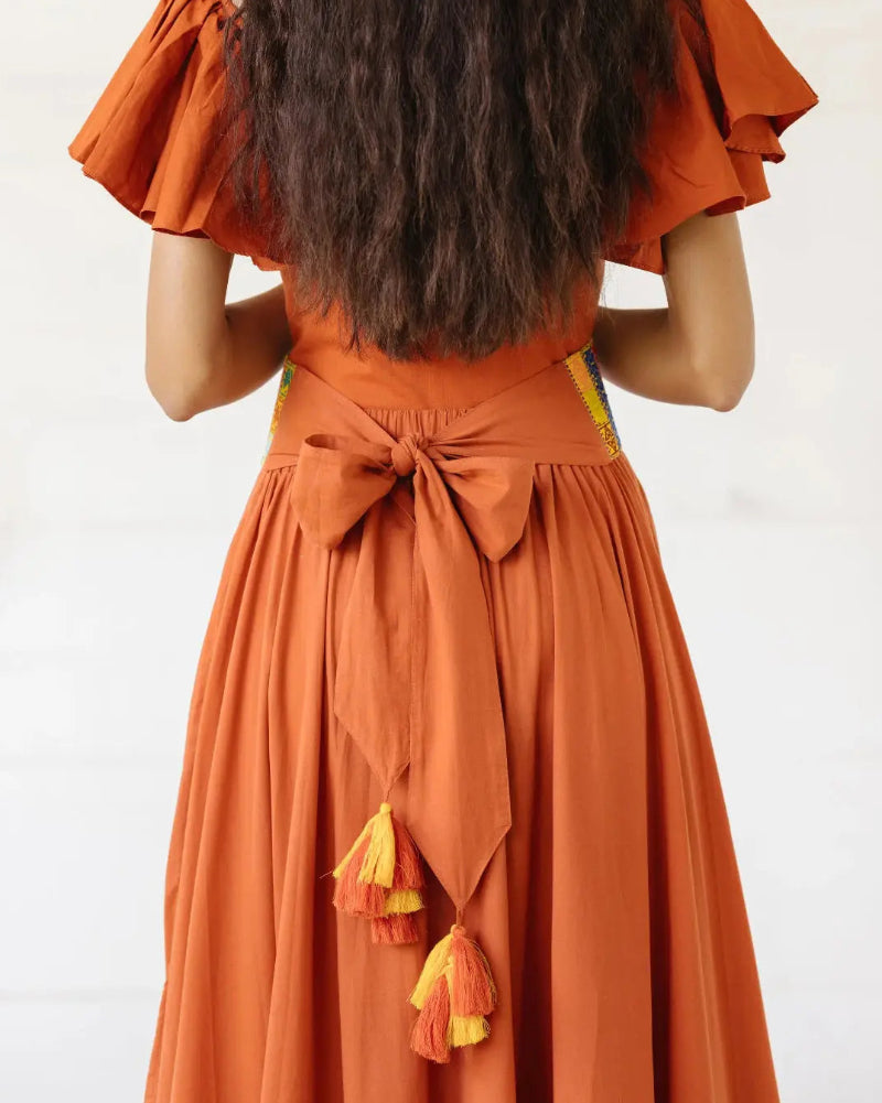 Mosaic Prism Embroidered Belt Earth Wisdom