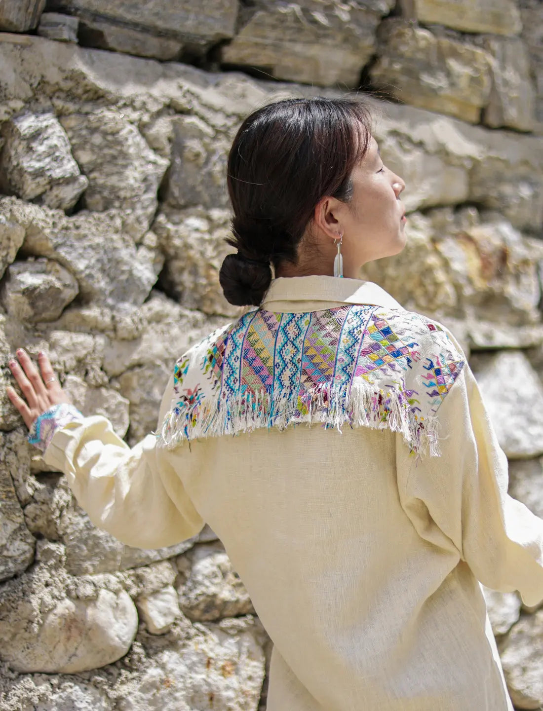 Mountain Prayer Linen Shirt Earth Wisdom Collection