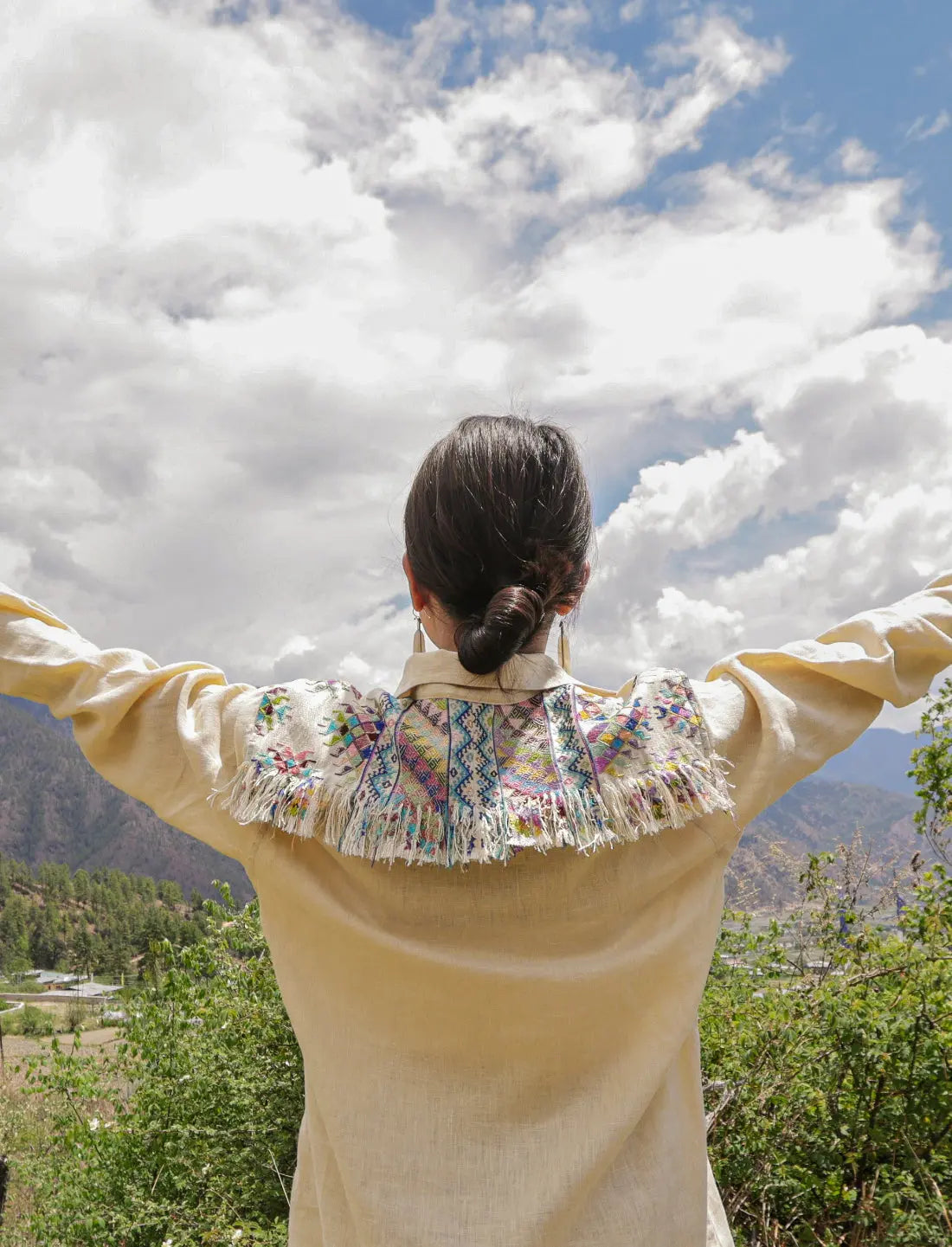 Mountain Prayer Linen Shirt Earth Wisdom Collection