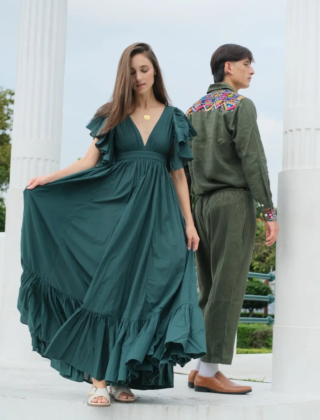 Purple Golden Helix Long Sleeved Shirt Earth Wisdom Collection