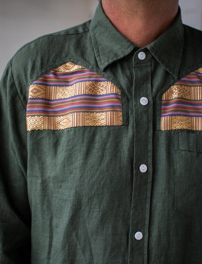 Rhada Forest Green Long Sleeved Shirt