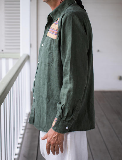 Rhada Forest Green Long Sleeved Shirt