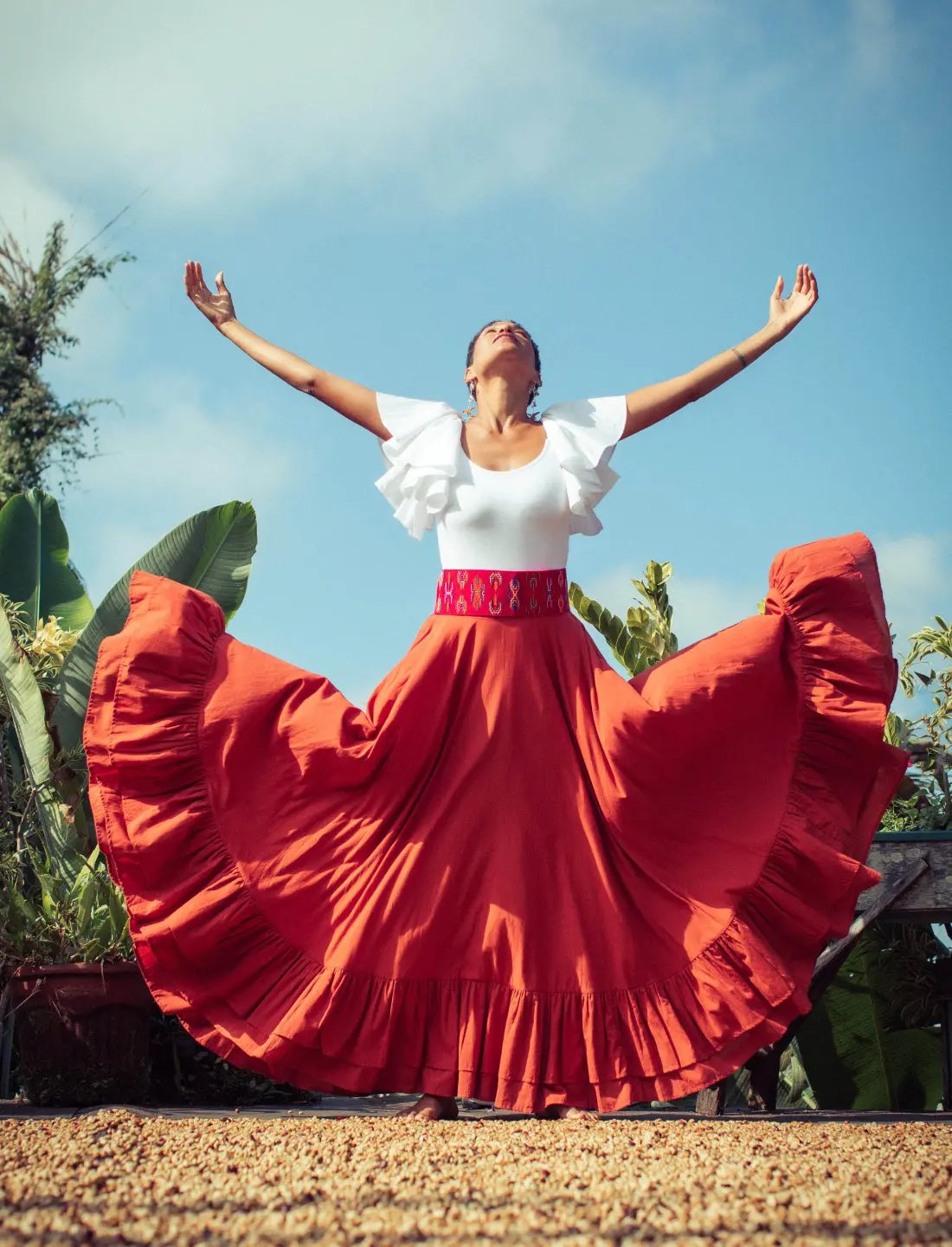 Sacred Hoop of Life Maxi Skirt Earth Wisdom Collection