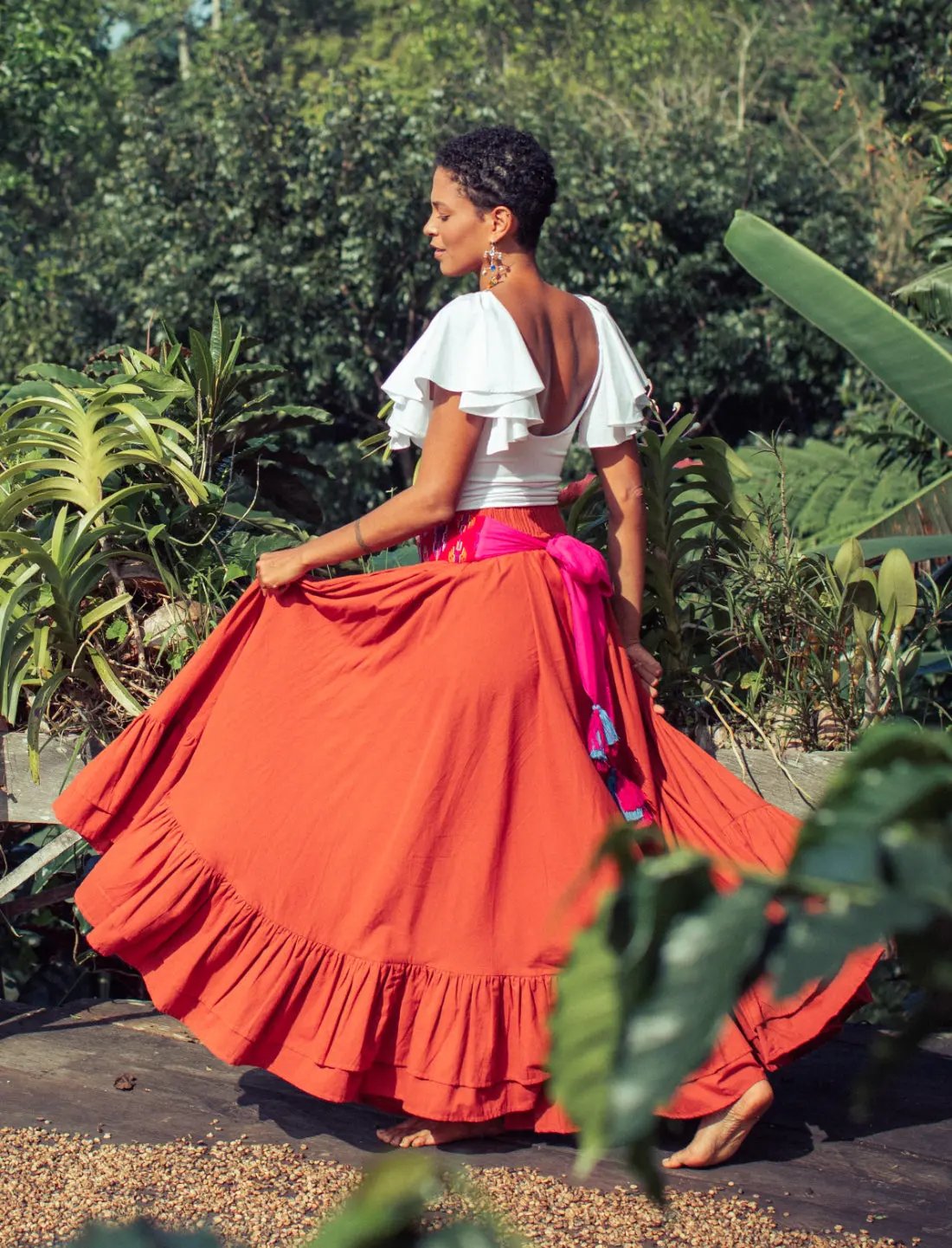 Sacred Hoop of Life Maxi Skirt Earth Wisdom Collection