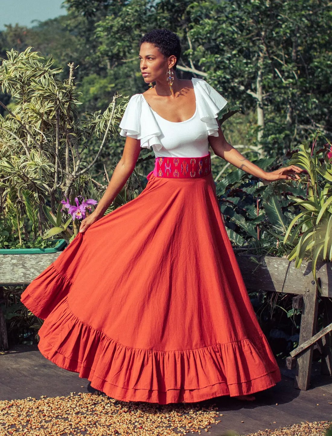 Sacred Hoop of Life Maxi Skirt Earth Wisdom Collection