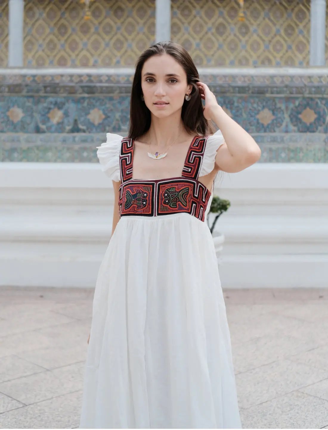 Yemaya Embroidery Adult Gown Earth Wisdom Collection gown