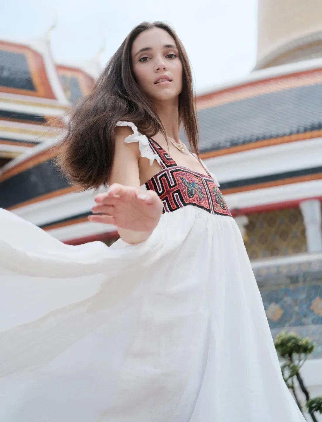 Yemaya Embroidery Adult Gown Earth Wisdom Collection gown