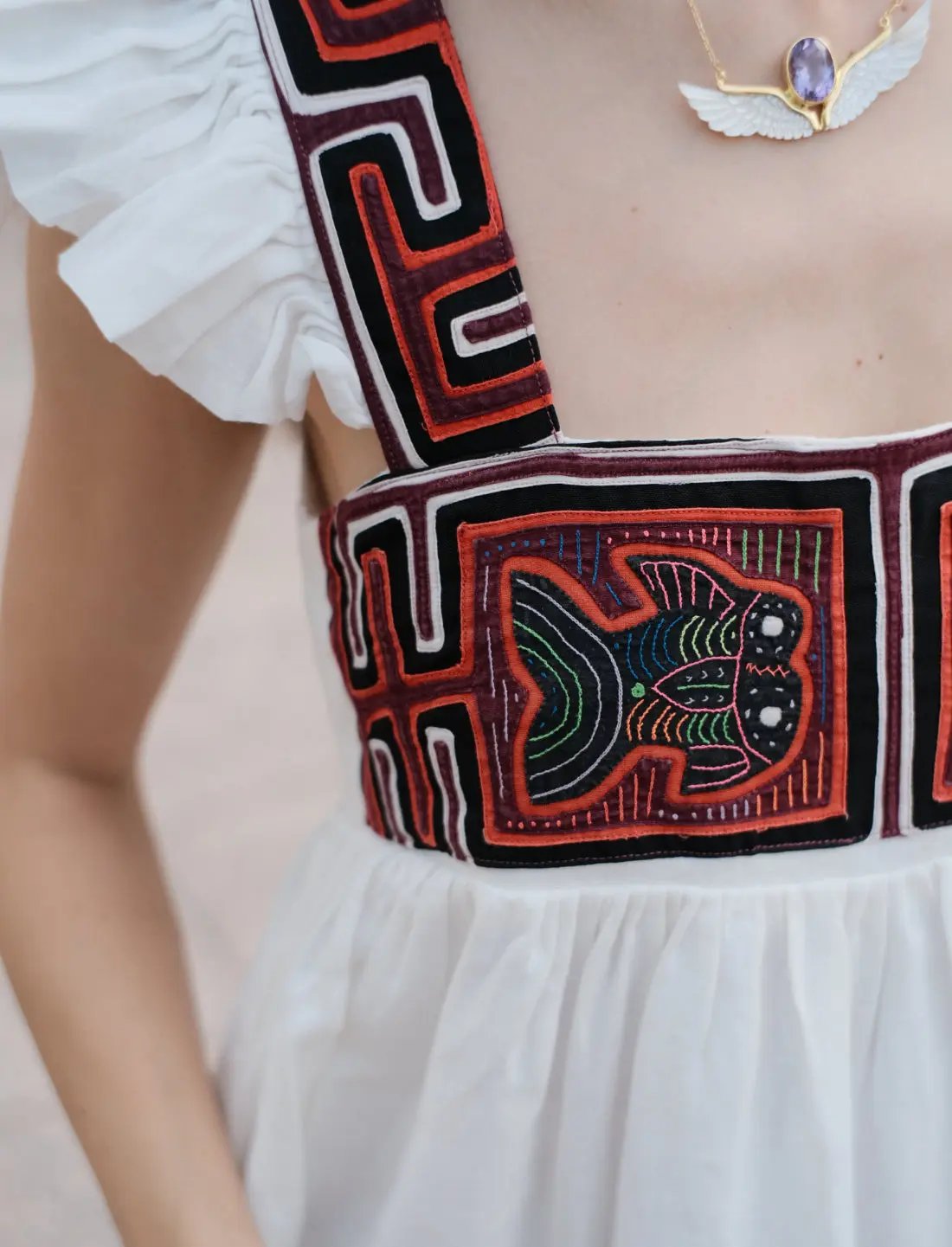 Yemaya Embroidery Adult Gown Earth Wisdom Collection gown