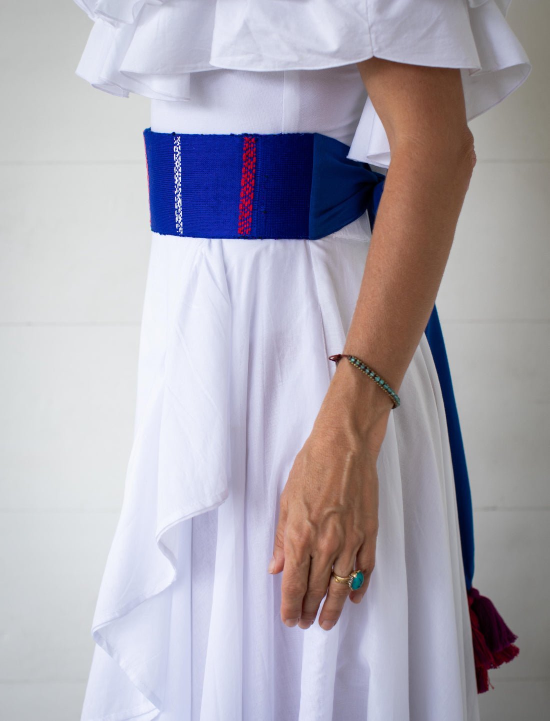 Blue Weave Colors of the Cosmos Adult Belt - Earth Wisdom Collection