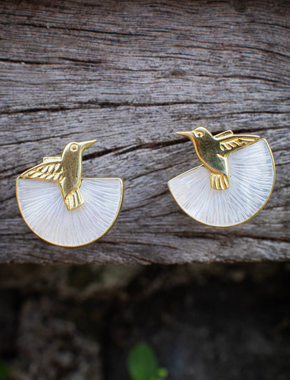 Call of the Hummingbird Earrings Light - Earth Wisdom Collection