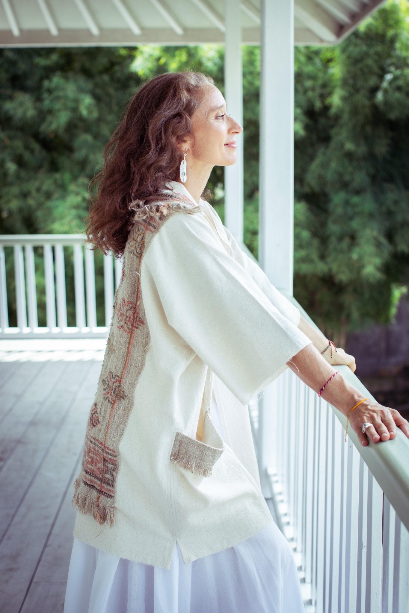 Embraced in Protection Bhutanese Nettle Weave Jacket - Earth Wisdom Collection