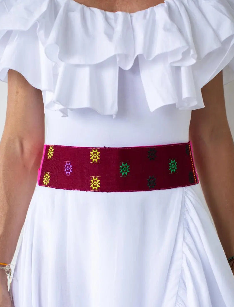 Eternal Star Maroon Belt - Earth Wisdom Collection