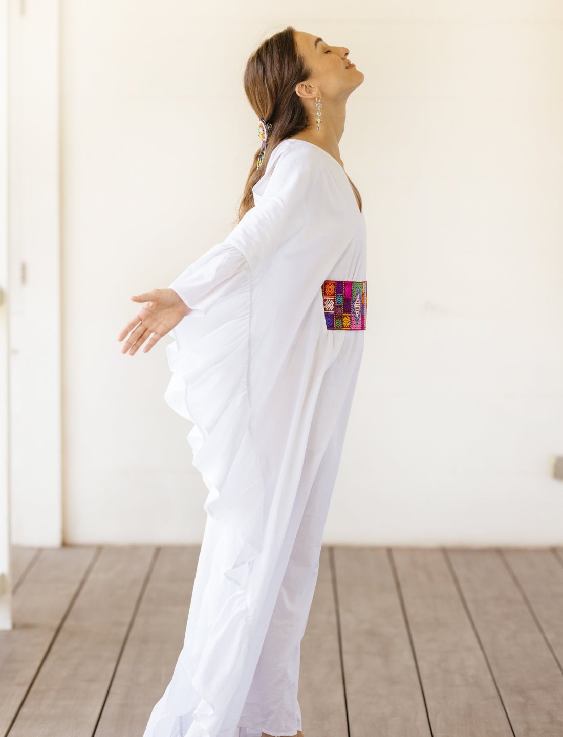 Mosaic Prism Embroidered Belt - Earth Wisdom Collection