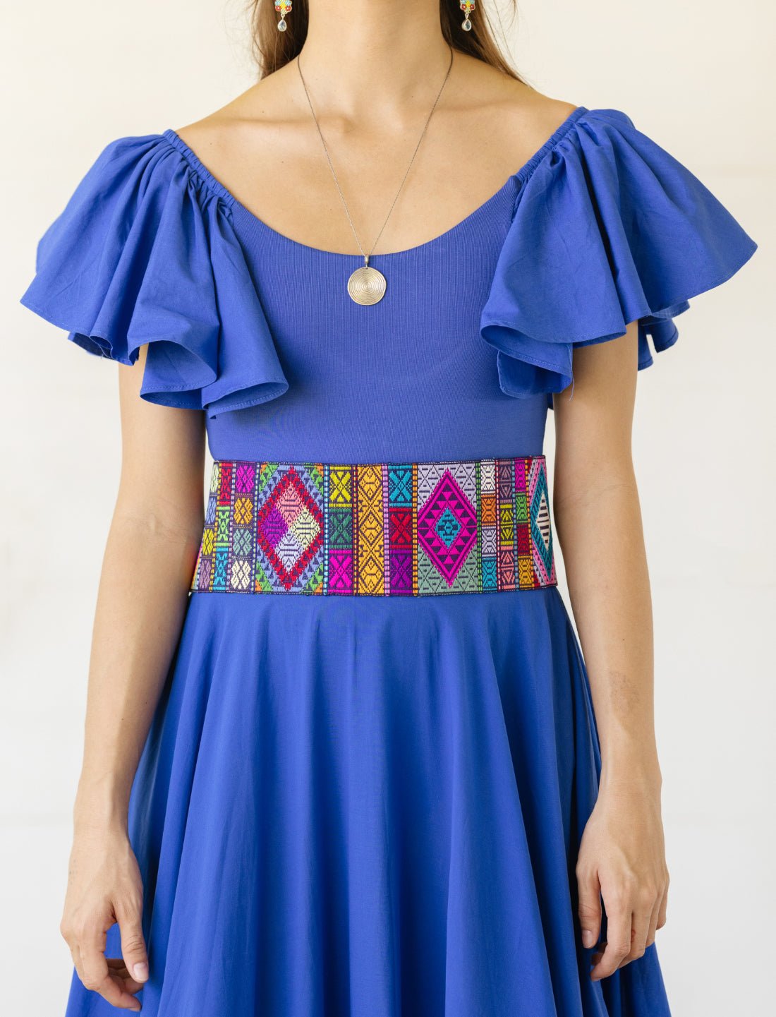 Mosaic Prism Embroidered Belt - Earth Wisdom Collection