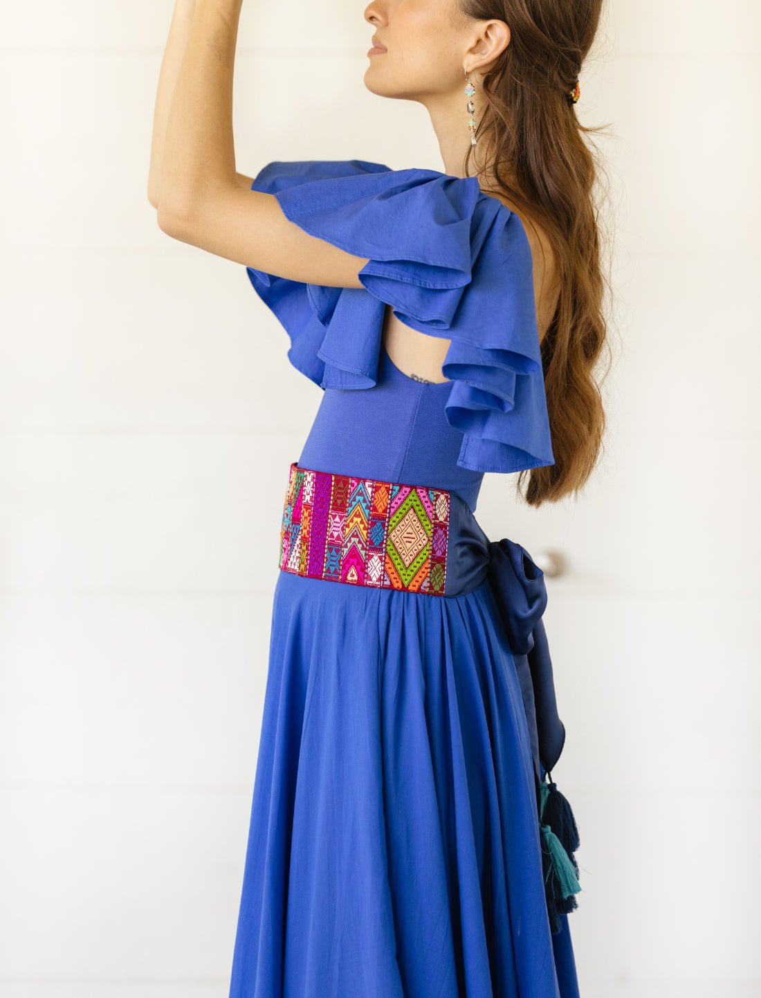 Mosaic Prism Embroidered Belt - Earth Wisdom Collection