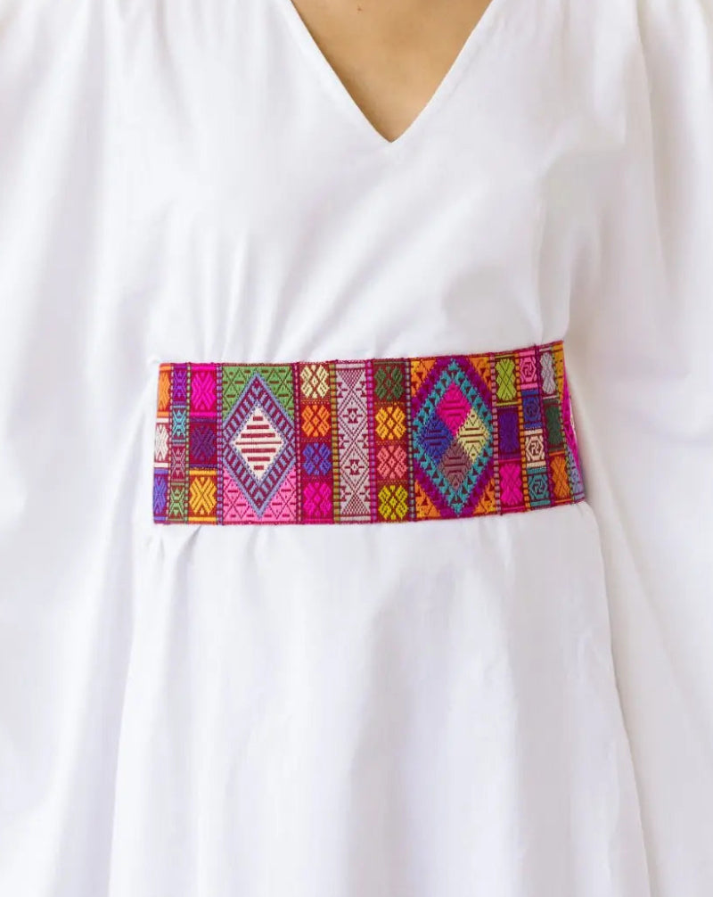 Mosaic Prism Embroidered Belt - Earth Wisdom Collection