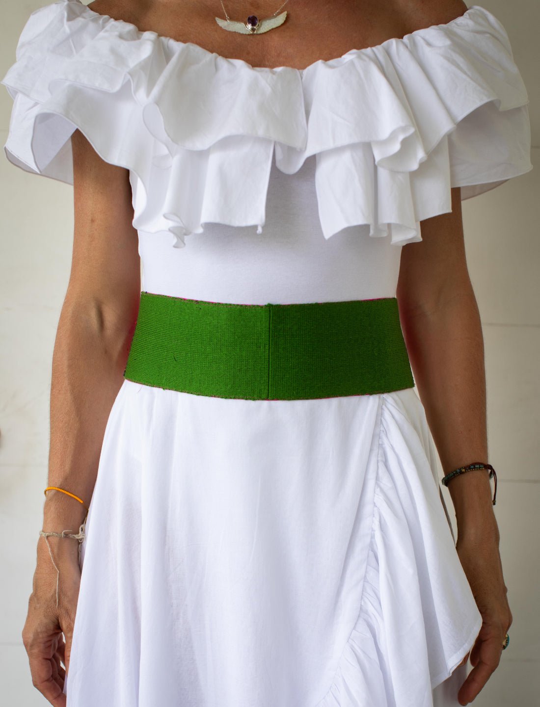 Natures Continuity Embroidered Belt - Earth Wisdom Collection