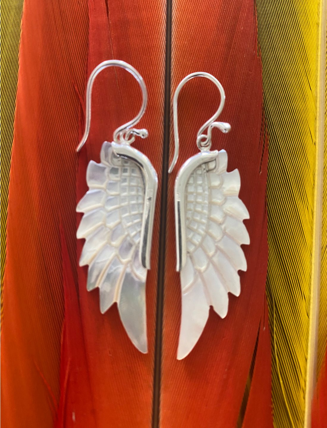 Peaceful Wings Small Earrings - Earth Wisdom Collection