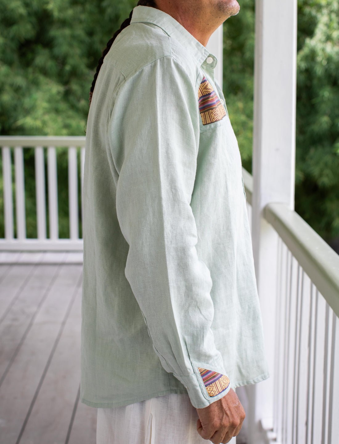 Rhada Light Blue Long Sleeved Shirt - Earth Wisdom Collection