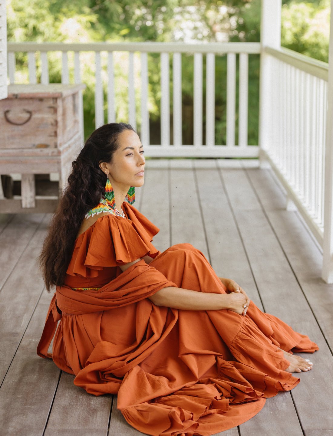 Sacred Hoop of Life Maxi Skirt - Earth Wisdom Collection
