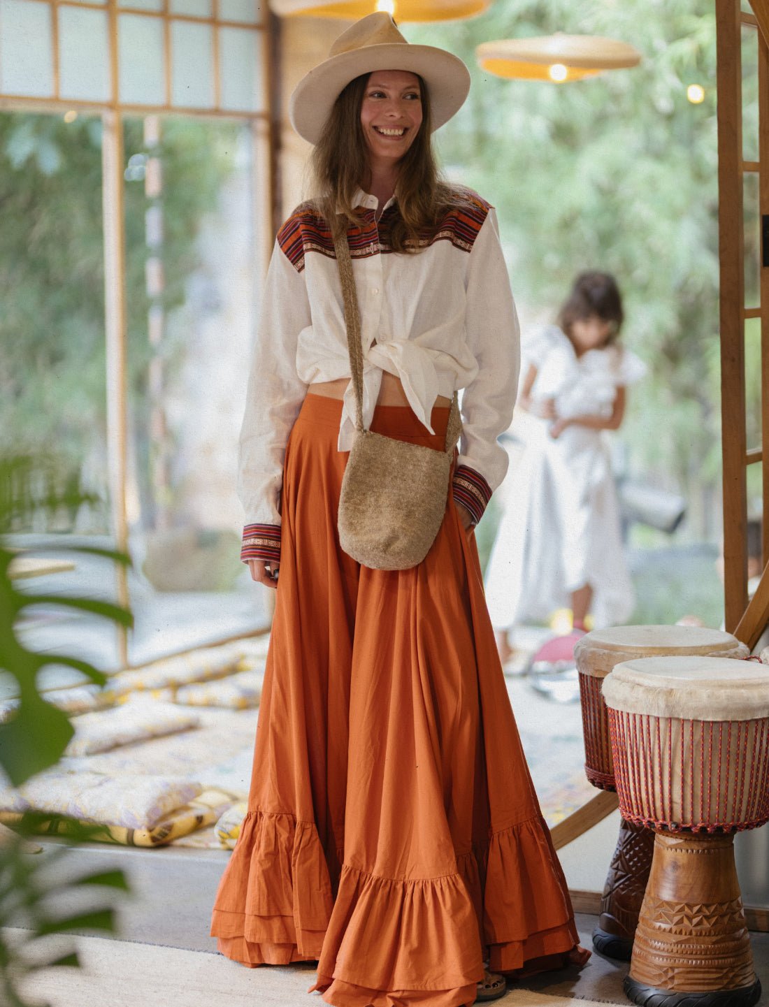 Sacred Hoop of Life Maxi Skirt - Earth Wisdom Collection