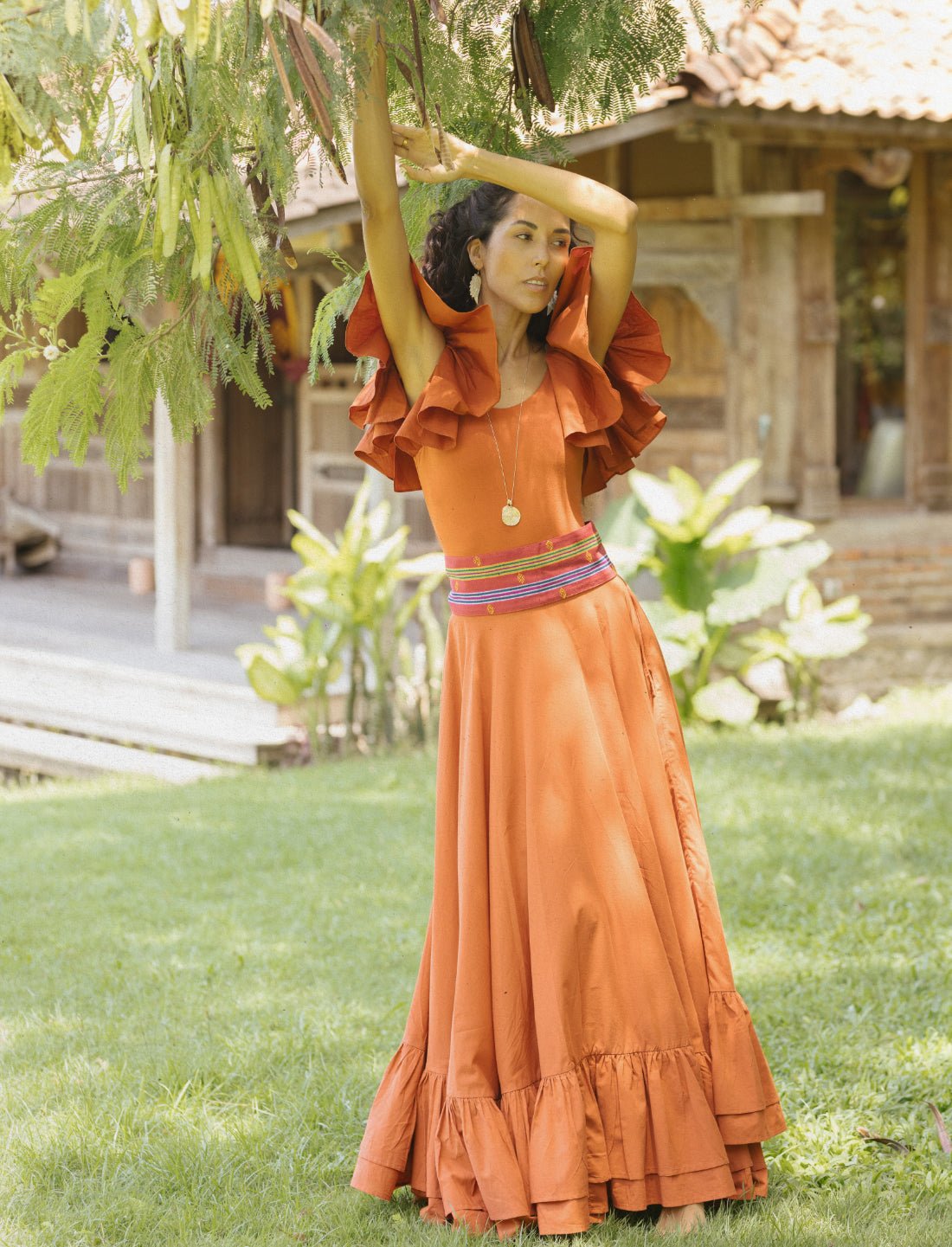 Sacred Hoop of Life Maxi Skirt - Earth Wisdom Collection