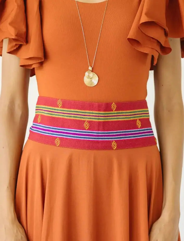 Temple Starlight Embroidered Belt - Earth Wisdom Collection